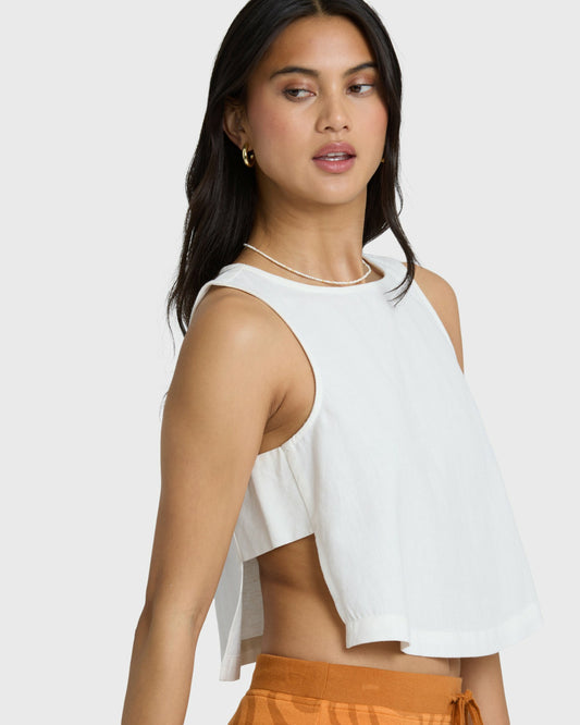 Women's Billabong So Breezy Tank - Salt Crystal