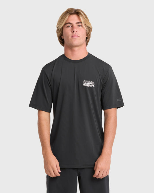 Men's Billabong Rift Short Sleeve Surf Tee - Black