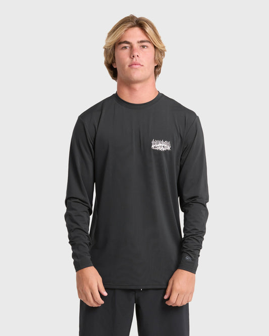 Men's Billabong Primo Pack Loose Fit Long Sleeve Surf Tee - Black