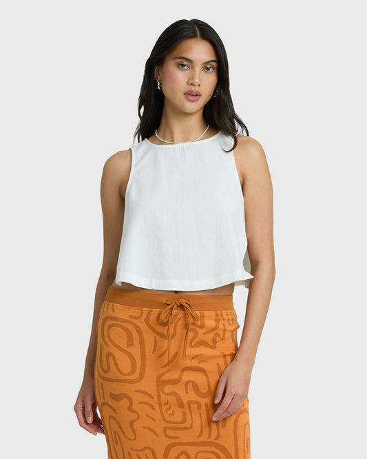 Women's Billabong So Breezy Tank - Salt Crystal