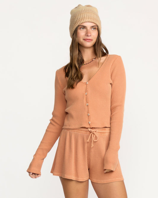 Women's Billabong Paxton Long Sleeve Top - Sunburnt